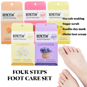 Pedicura Spa Deluxe en Caja, Pedicura de Lujo en 4 Pasos con Fragancia a Naranja, Kit de Pedicura Higiénico de 4 Pasos - Product Image 1