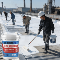 Peinture d'isolation thermique imperméable pour toiture, revêtement réfléchissant la chaleur, peinture rafraîchissante pour tuiles en acier, réfléchissante aux UV, thermique