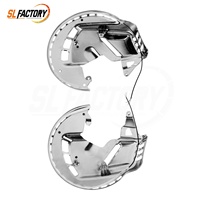 Penutup Rotor Rem Dekorasi Sepeda Motor Krom dengan Lampu Cincin LED Cocok untuk Honda Goldwing GL1800 2001-2017 F6B 2013-2017