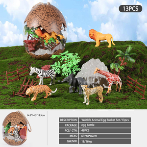 13inch/8inch Jumbo gói trứng PVC Nhựa Khủng Long Đồ chơi trứng quà tặng với động vật và côn trùng - Product Image 4