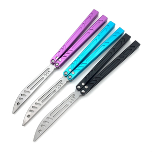 <strong>Butterfly</strong> <strong>Trainer</strong> <strong>Knife</strong> 420 Steel 6061 Aluminum Handle EDC Men's Gift Pocket <strong>Knife</strong> OEM - Product Image 2