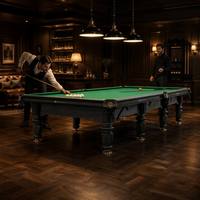 Mesa de Billar Rusa Certificada ISO de 12 pies con Estructura de Madera Sólida, Pizarra de Grado Competitivo, Personalización OEM/ODM para Clubes y Hoteles