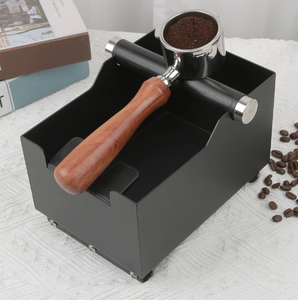 Boîte à marc de café portable en acier inoxydable pour usage commercial, durable, à poser sur comptoir, facile à nettoyer, accessoire pour barista - Product Image 3