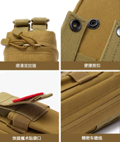 Trousse de premiers secours tactique imperméable en nylon avec fermeture éclair, unisexe, de forme carrée, pour la survie médicale, les situations d'urgence, le camping, le stockage en plein air