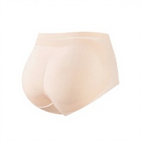 Culotte gainante pour femme avec rembourrage fessier, taille mi-haute, effet rehausseur de fesses, sous-vêtement push-up avec garnissage