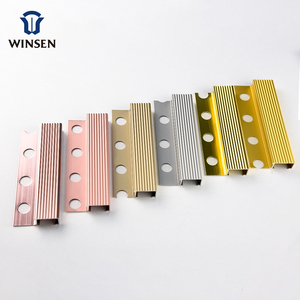 Vật Liệu Xây Dựng Giá Nhà Máy Đồ Trang Trí Viền Gạch Vàng Cạnh Góc Bằng Nhôm Kim Loại Mẫu Miễn Phí - Product Image 6