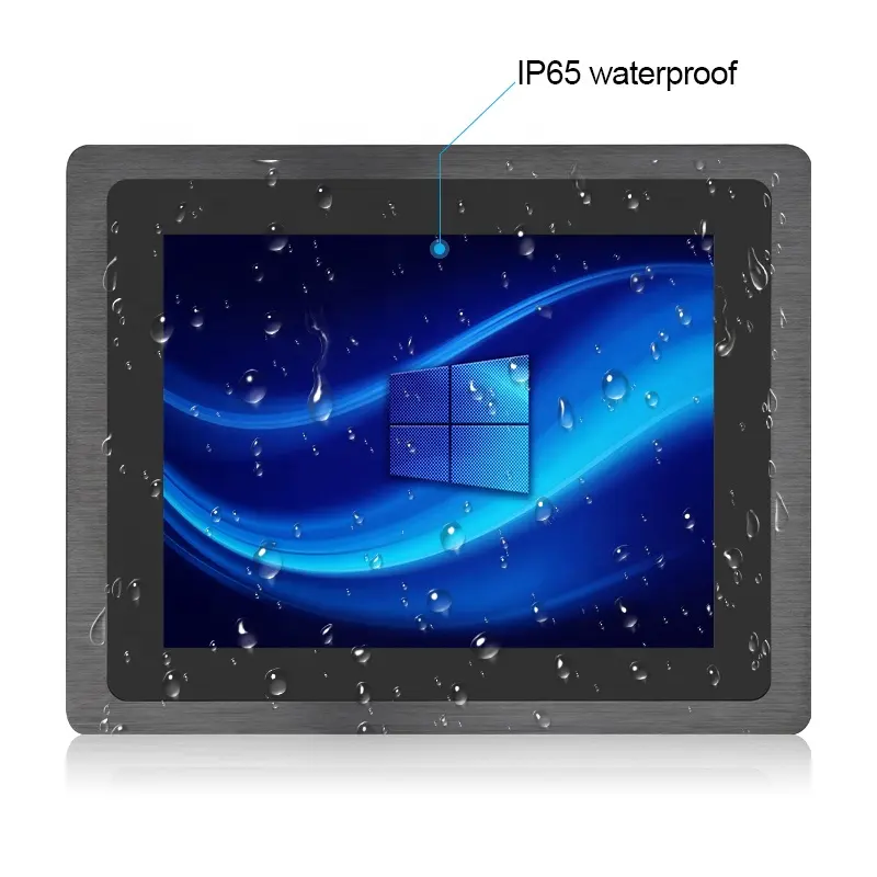 10.4 "panel PC WIN7 tablet touch screen chiosco l'industria del computer lcd schermo di visualizzazione dello schermo mini PC all in one incorpora vesa quad core