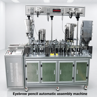 Machine d'assemblage automatique de crayons à sourcils, appareil de maquillage cosmétique, machines de remplissage, ligne personnalisée OEM en plastique et en métal