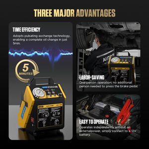 AUTOOL AST612 Ein-Personen-Bedienung Ein-Tasten-Ölwechsel Universeller Automatischer Pulsierender Bremsflüssigkeitsentlüfter für Autos - Product Image 5