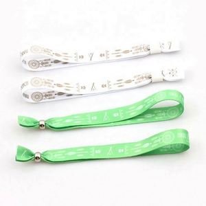 Pulseras de Tela Impresas de Un Solo Uso al por Mayor con Hebilla de Plástico de Lujo y Cinta Decorativa para Eventos, Moda y Deportes - Product Image 5
