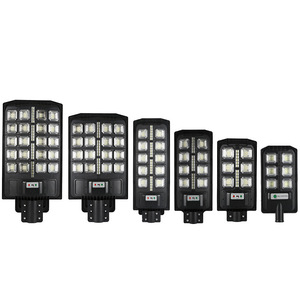 Tích hợp công suất cao LED năng lượng mặt trời ánh sáng đường phố năng lượng mặt trời bảng điều khiển IP65 đánh giá cảm biến ánh sáng + Kiểm soát thời gian 6000K ánh sáng ban ngày 24h chiếu sáng - Product Image 2