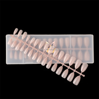 Faux ongles courts à pression de noël couleur ambre, pour manucure, ongles artificiels Ultra fins, de grande taille, en Gel, 360 pièces