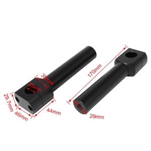 Services d'usinage CNC Kit de rehausseurs de guidon de moto en aluminium et en acier inoxydable Réglage de la hauteur Pièces CNC - Product Image 4