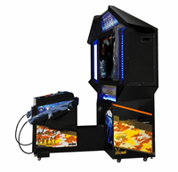 Machine d'arcade de tir à deux joueurs d'occasion, simulateur de jeu de tir à monnayeur, équipement de divertissement commercial