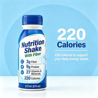 Shake nutritionnel de remplacement de repas de haute qualité, saveur vanille, prêt à boire avec 9 g de protéines, 27 vitamines et minéraux