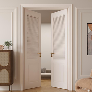 Puerta de Baño Comercial SUNZION Moderna, Impermeable, Moldeada, de 6 Paneles, con Núcleo Hueco de Fibra de Vidrio, Soluciones Personalizadas de Madera y Polímero - Product Image 4