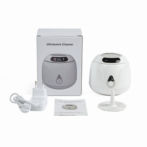 Nettoyeur à ultrasons UV 45 kHz pour prothèses dentaires, appareil de nettoyage ultrasonique domestique pour appareils orthodontiques, bijoux et pinceaux de maquillage - Product Image 1