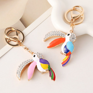 <span class=keywords><strong>2025</strong></span> mới nhất đầy màu sắc Men chim vẹt xe Móc Chìa Khóa Bling Rhinestone Toucan quyến rũ <span class=keywords><strong>Keychain</strong></span> - Product Image 5