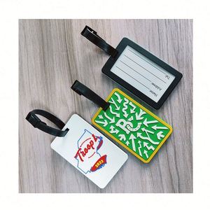 Étiquette de bagage personnalisée en silicone souple PVC avec logo sur mesure, idéale pour sacs et bagages, fabriquée en caoutchouc, à prix abordable - Product Image 6