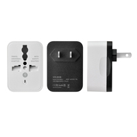 Prise de Conversion universelle vers américaine avec Double Charge d'alimentation USB 5V1A pour adaptateur de prise d'extension multifonction de voyage pour téléphone portable