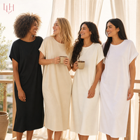 Prêt à expédier : Robe de nuit chic et sexy en dentelle transparente, sans manches, noire, fine, décontractée, style camisole, pour femme, idéale pour les soirées en salon