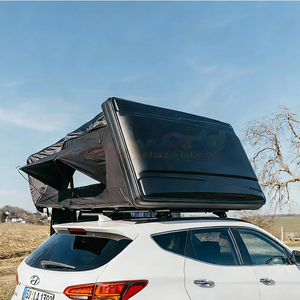 Carpa de techo ligera para auto, modelo Hot Shell, para 4 estaciones, de aluminio, con escalera. - Product Image 5
