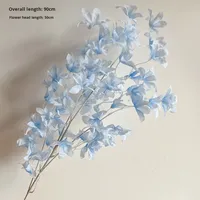 Anggrek Phalaenopsis Sutra & Plastik Buatan, Panjang 90cm, Tahan Lama 3-5 Tahun, Dekorasi Langit-langit Pernikahan