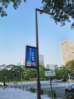 Poste de calle para publicidad, mupi, tablero de desplazamiento, publicidad