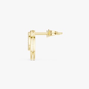 Pendientes de tuerca con diseño de racimo pavé, elegantes y modernos, fabricados en India, para mujer, ideales para bodas, en oferta. - Product Image 3