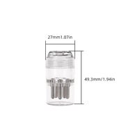 Système de guidage à roulement à billes 4ml applicateur de cuir chevelu de guidage liquide distributeur de fluide de croissance des cheveux masseur de rouleau d'huile essentielle de cheveux