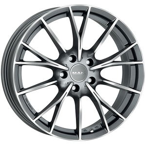 Jantes en alliage MAK F8090FKQM45I5BX GUN MET-MIRROR FACE 8J19 Et45 5X120 Cb72,6 TW NADM157 AGG001 815 Indice de charge - Product Image 1