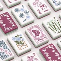 Tuiles de Mahjong américaines en acrylique à 4 couches, 32 mm, 36 mm, Mahjong poli à la main, 160 pièces, tuiles de jeu de Mahjong standard US