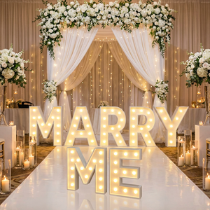 Letras Luminosas LED para Cumpleaños, Bodas, Bares y Hospitales, Uso en Exteriores, 'Love Mr Mrs', Instalación con Soporte - Product Image 6