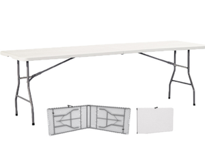 USA DELIVERY Wholesale Folding <b>Table</b> 4FT 5FT <b>6FT</b> 8FT Commercial HDPE Iron Frame Outdoor Banquet <b>Table</b> for Restaurant - Product Image 1