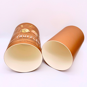 Caja de Embalaje de Chocolate de Lujo Personalizada de Alta Gama, Cilindro de Papel Marrón, Tubo Vacío para Embalaje de Bombones y Trufas - Product Image 3