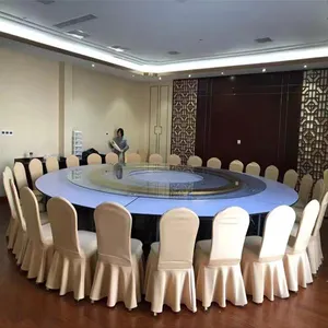 Manufacturer Sale Wooden Folding Half Round Table For Wedding Banquet