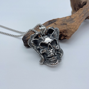 Хит продаж, Мужская подвеска в виде черепа из нержавеющей стали - Product Image 3