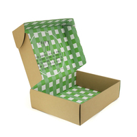 Caja de Cartón Corrugado Plana, Recubierta, Pequeña, para Regalos, Embalaje, Envíos Postales