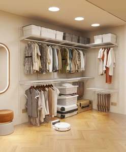 Vestidor de Vidrio Verde Oscuro Personalizado de Estilo Retro Francés para Apartamentos Pequeños - Product Image 2