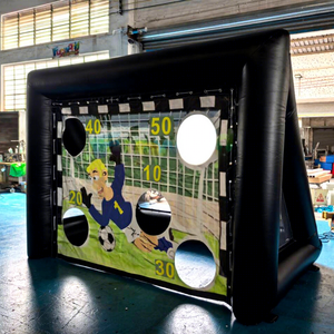 Interactive sports football target goal kick shooting gates <b>inflatable</b> soccer penalty shootout <b>game</b> - Product Image 1