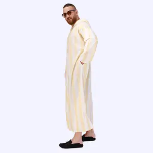 Abiti tradizionali musulmani Islamic Abaya Dubai Robe islamiche abiti da uomo Arabia saudita marocchino caftano Thobe per gli uomini
