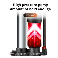 Portable Bicycle Hand Pump MTB Schrader Presta Valve Aluminum Bike Pump with Pressure Gauge