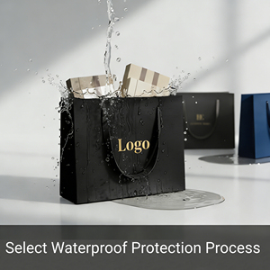 Bolsa de Papel de Compras de Lujo Personalizada con Asa de Listón para Logotipo Empresarial, Bolsas de Papel para Empaque - Product Image 4