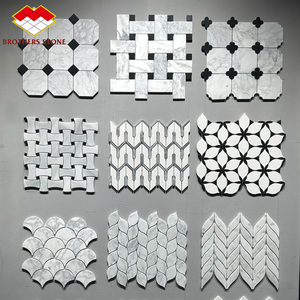 Mosaico <span class=keywords><strong>de</strong></span> Mármol con Diseño <span class=keywords><strong>de</strong></span> <span class=keywords><strong>Flores</strong></span> <span class=keywords><strong>de</strong></span> Colores Mixtos para Decoración <span class=keywords><strong>de</strong></span> Paredes y Pisos en Hoteles y Villas - Product Image 5