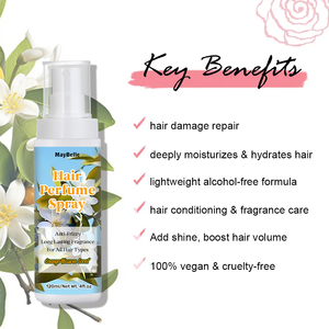 Private Label Luxury Hair Perfume Spray Fragrance Long Lasting Hair Mist Perfume UV Protection Frizz <strong>Control</strong> Hair Perfume - Product Image 6