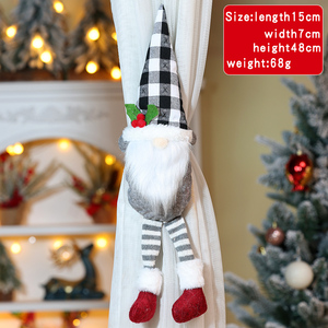 Décorations de rideaux de Noël en gros 2025 pour produits et cadeaux : Adorables ornements Bonhomme de neige, Vieil homme, Élan - Product Image 2