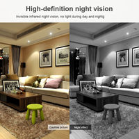 Caméra de sécurité domestique, vision nocturne, enregistrement HD 1080P, carte mémoire CMOS, grand angle 130°, connexion sans fil, surveillance mobile