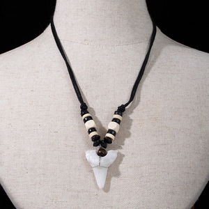 Collar de Estilo Étnico Retro que Imita los Dientes de Tiburón, Colgante de Estilo Tribal Tibetano, Accesorio Bohemio - Product Image 6