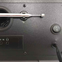 Radio rumah Retro, RADIO pemutar Radio nirkabel FM/AM/SW1-2 4BAND USB/TF/MP3/BT/AUX dapat diisi ulang