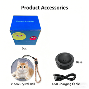 Bola <span class=keywords><strong>de</strong></span> Cristal 3D para Grabar Recuerdos Personales, Lámpara <span class=keywords><strong>de</strong></span> Video Electrónica <span class=keywords><strong>de</strong></span> Escritorio, Bola <span class=keywords><strong>de</strong></span> Cristal Mágica para Regalos WDY0424 - Product Image 3